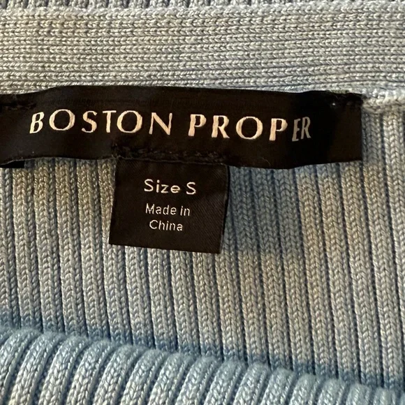 Ribbed Square Neck Sweater Tank Airy Blue- Like New - Picture 11 of 11